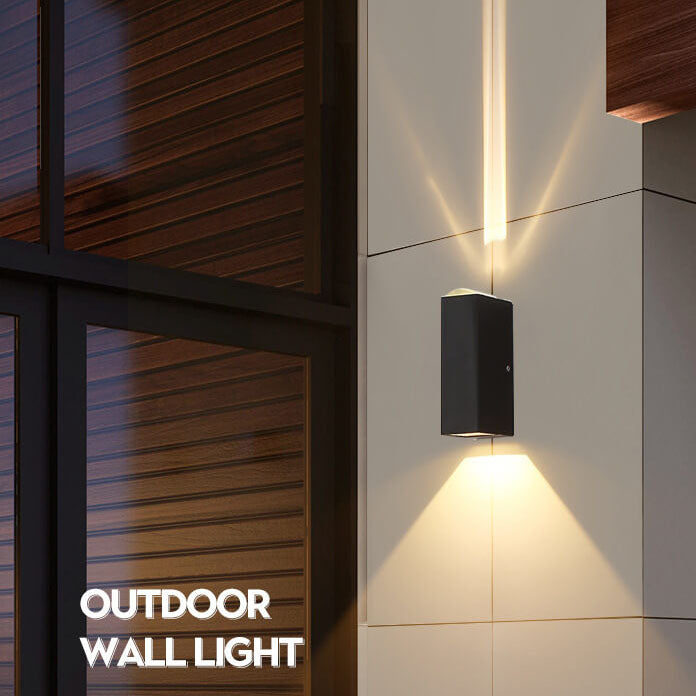 Modern Rectangular LED Outdoor Wall Sconce Lamp