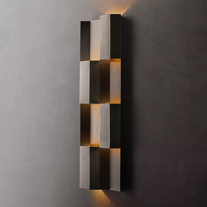 Contemporary Retro Waterproof Stainless Steel Rectangular LED Wall Sconce Lamp For Outdoor Patio