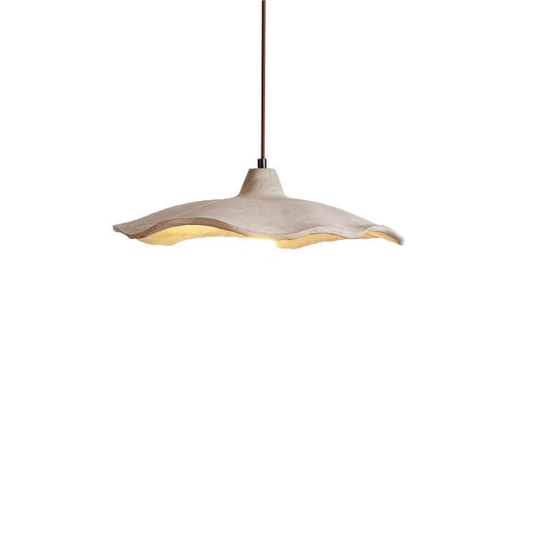 Japanese Vintage Flower Shape Lampshade Cement 1/2/3-Light Island Light Chandelier