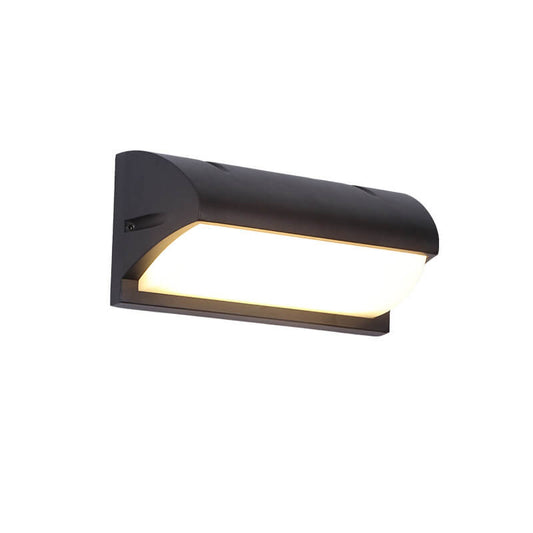 Modern Simple Geometry Outdoor Waterproof Sensor LED Wall Sconce Lamp
