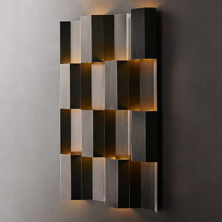 Contemporary Retro Waterproof Stainless Steel Rectangular LED Wall Sconce Lamp For Outdoor Patio