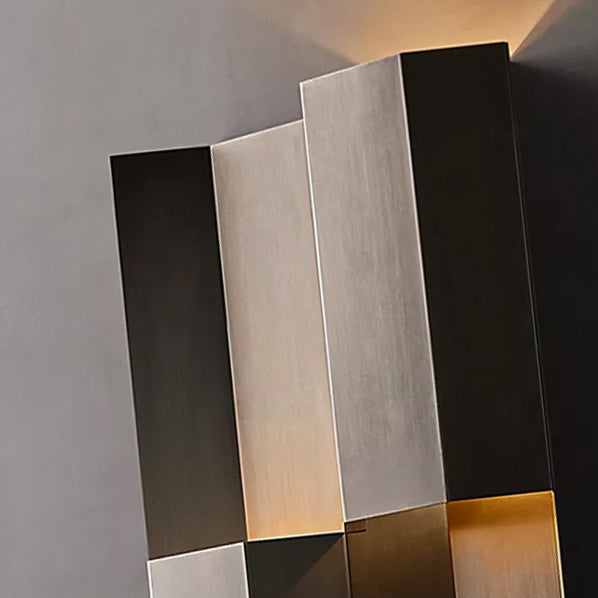 Contemporary Retro Waterproof Stainless Steel Rectangular LED Wall Sconce Lamp For Outdoor Patio