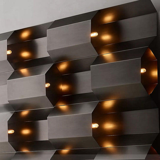 Contemporary Retro Waterproof Stainless Steel Rectangular LED Wall Sconce Lamp For Outdoor Patio