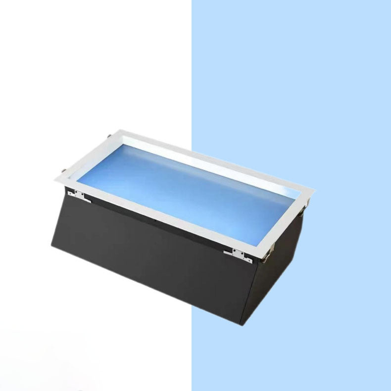 Modern Minimalist Smart Blue Sky Metal LED Flush Mount Ceiling Light for Living Room