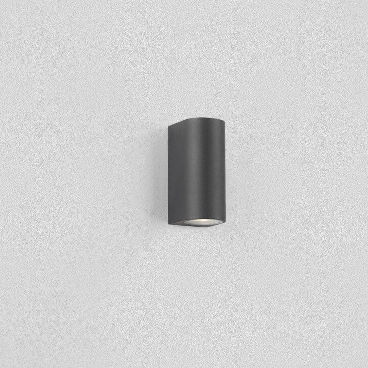 Modern Simple Outdoor Waterproof Aluminum Glass Cylinder 2-Light Wall Sconce Lamp