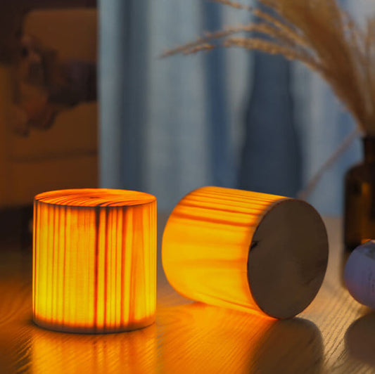 Creative Wood LED Touch Night Light Table Lamp