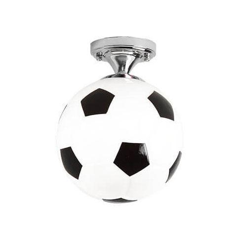 Creative Basketball Soccer Glass 1-Light Semi-Flush Mount Ceiling Light