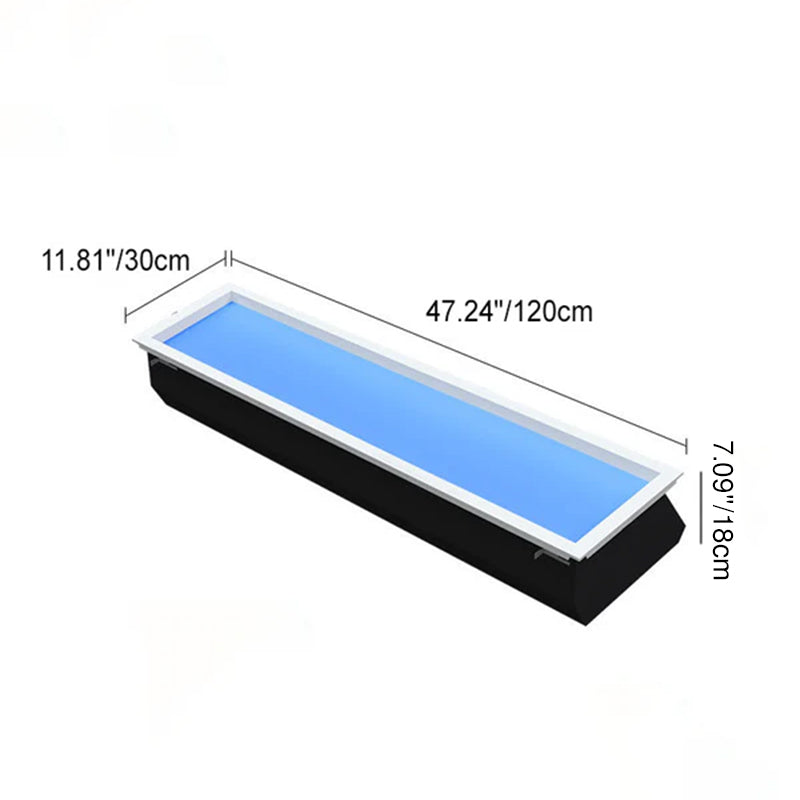 Modern Minimalist Smart Blue Sky Metal LED Flush Mount Ceiling Light for Living Room