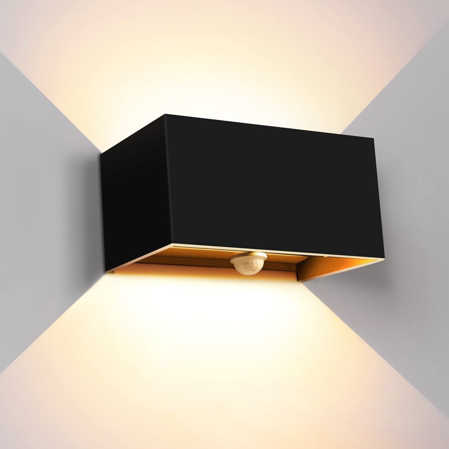 Modern Minimalist Aluminum Rectangular LED Wall Sconce Lamp For Outdoor Patio