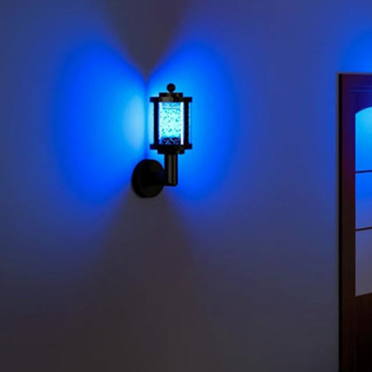 Contemporary Retro Waterproof Aluminum Acrylic Cylindrical LED Smart Wall Sconce Lamp For Garden & Outdoor Patio