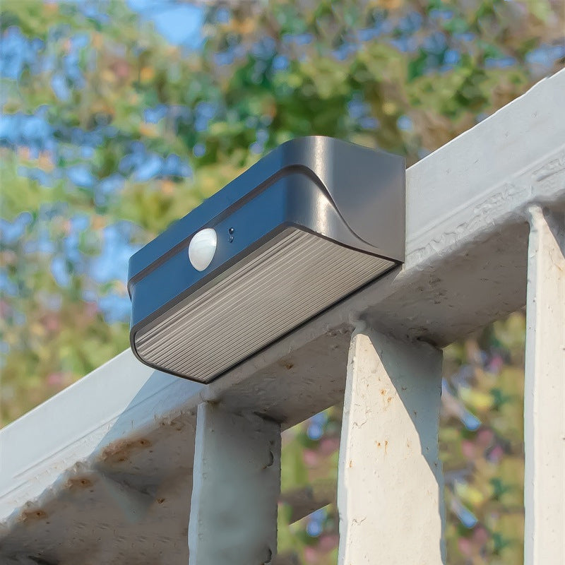 Modern Simplicity Solar Waterproof Rectangular ABS PC LED Wall Sconce Lamp For Outdoor Patio