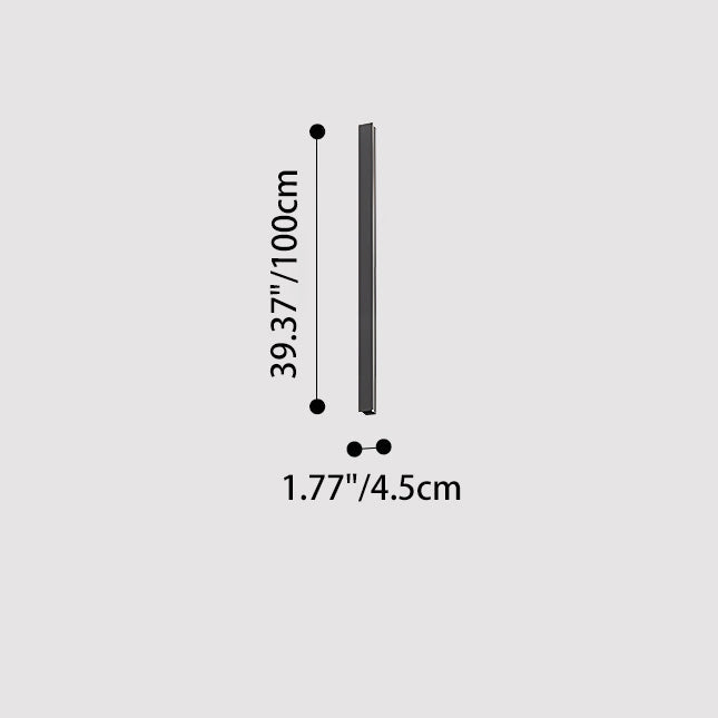 Modern Minimalist Outdoor Waterproof Long Aluminum Acrylic LED Wall Sconce Lamp For Outdoor Patio