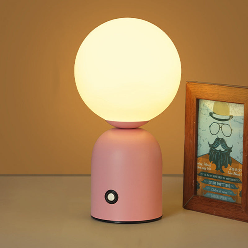 Contemporary Scandinavian Globe Iron Acrylic LED Table Lamp For Living Room