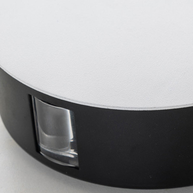 Contemporary Industrial Round Square Waterproof Aluminum Acrylic LED Outdoor Wall Sconce Lamp For Outdoor Patio