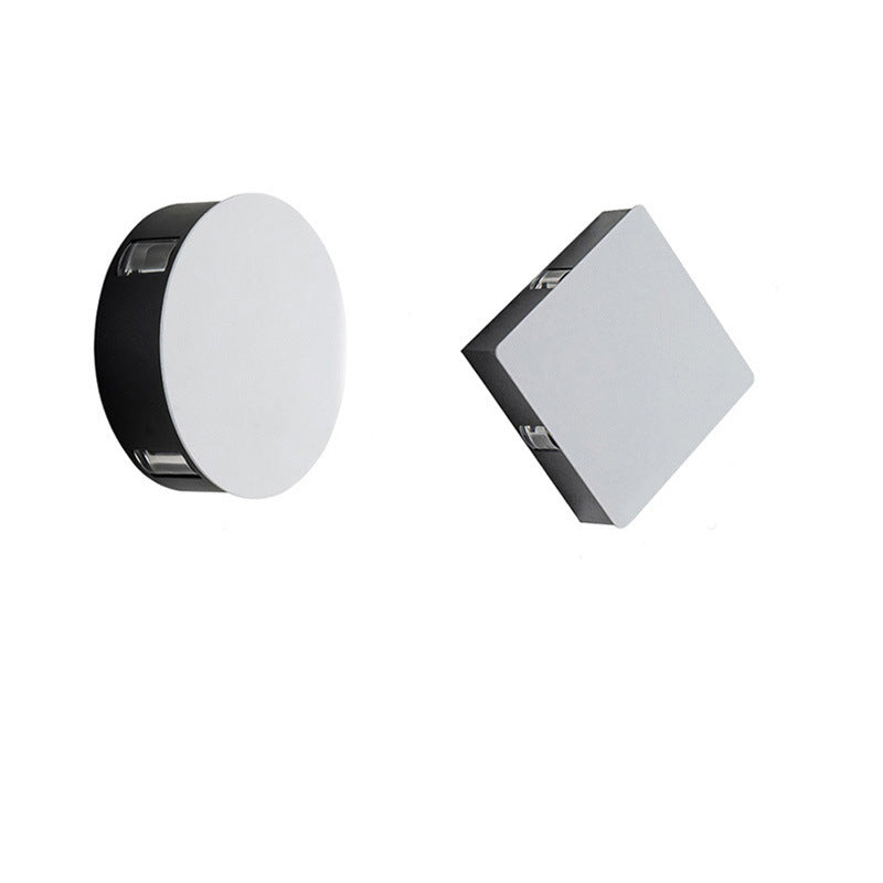 Contemporary Industrial Round Square Waterproof Aluminum Acrylic LED Outdoor Wall Sconce Lamp For Outdoor Patio