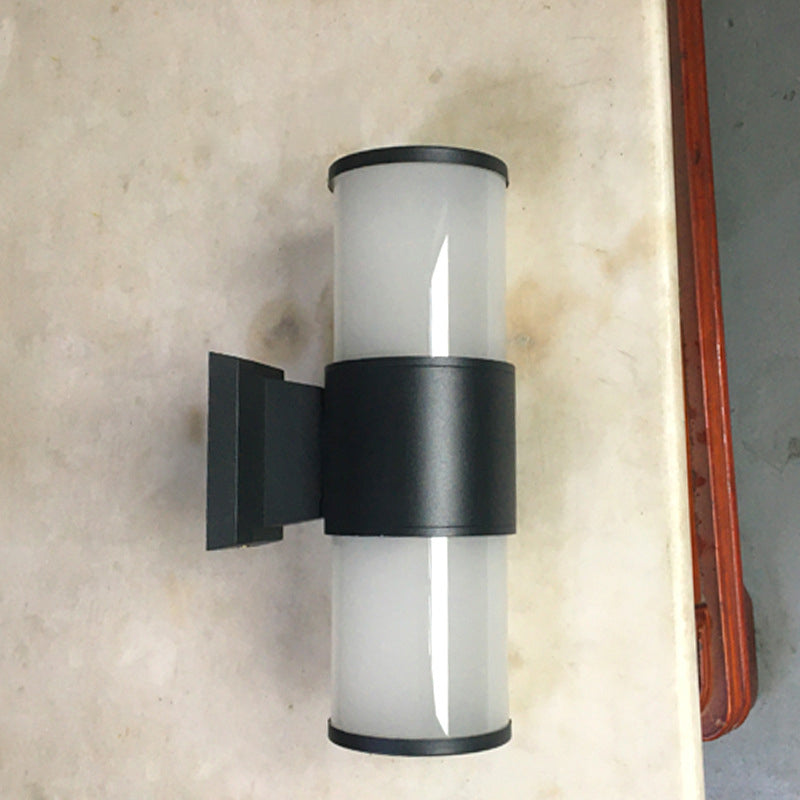 Traditional European Waterproof Aluminum Glass Linear 2-Light Wall Sconce Lamp For Garden