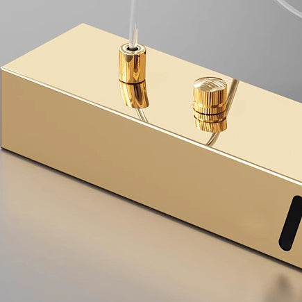 Contemporary Art Deco Aluminum Silica Strip Geometrical LED Chandeliers Island Light For Dining Room