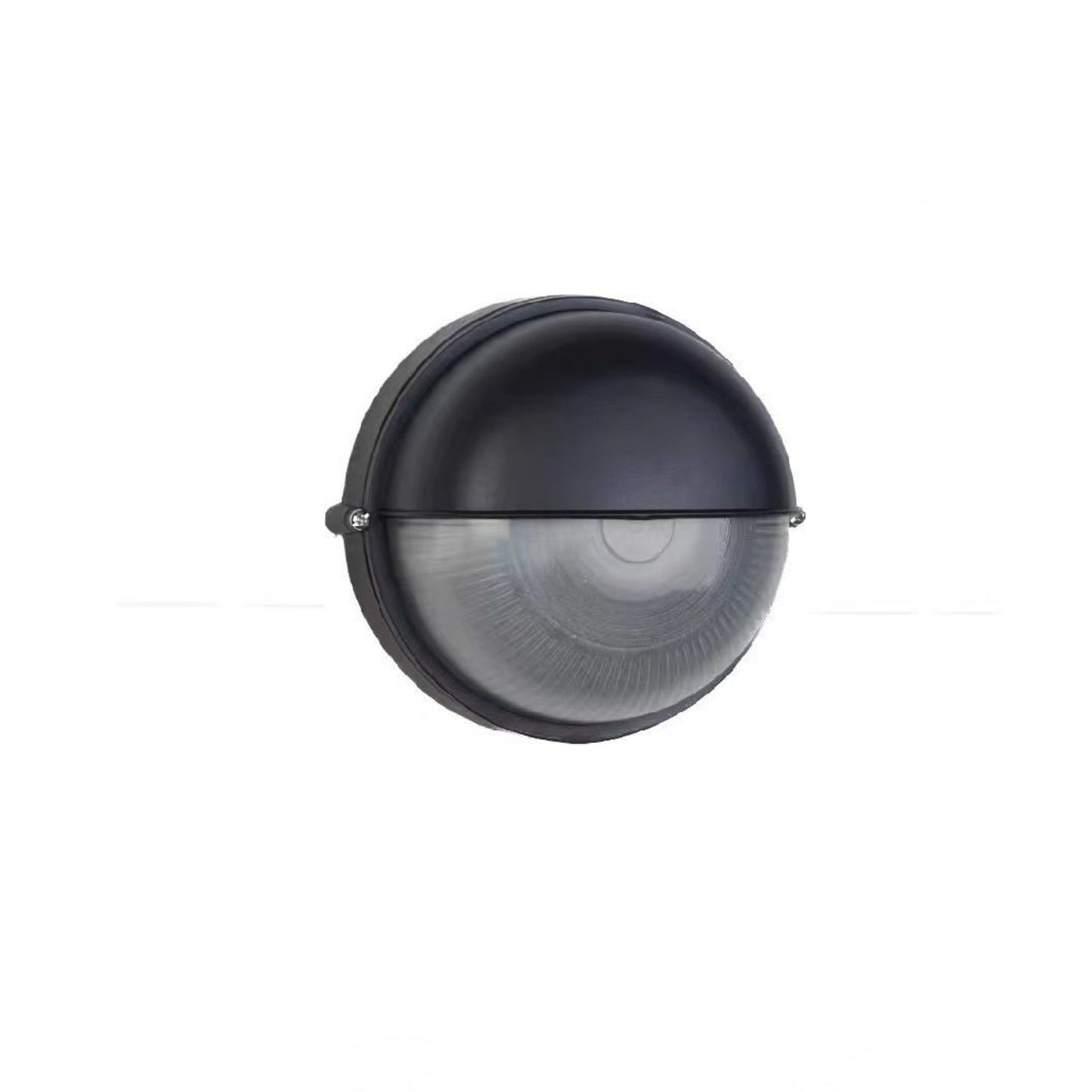 Contemporary Industrial Waterproof Aluminum Glass Frosted Round 1-Light Wall Sconce Lamp For Outdoor Patio