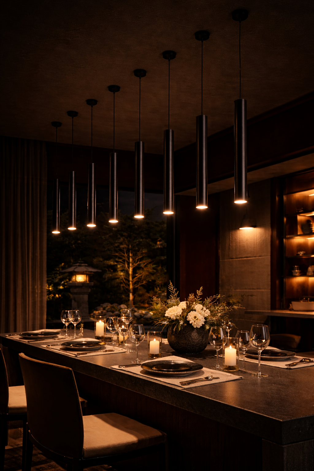 Modern Nordic Led Pendant Lamp Double head Pendant Light Dining Room 2m Hanging Lamp Pipe Decora Cylinder Pipe Line chandelier Mount Kitchen