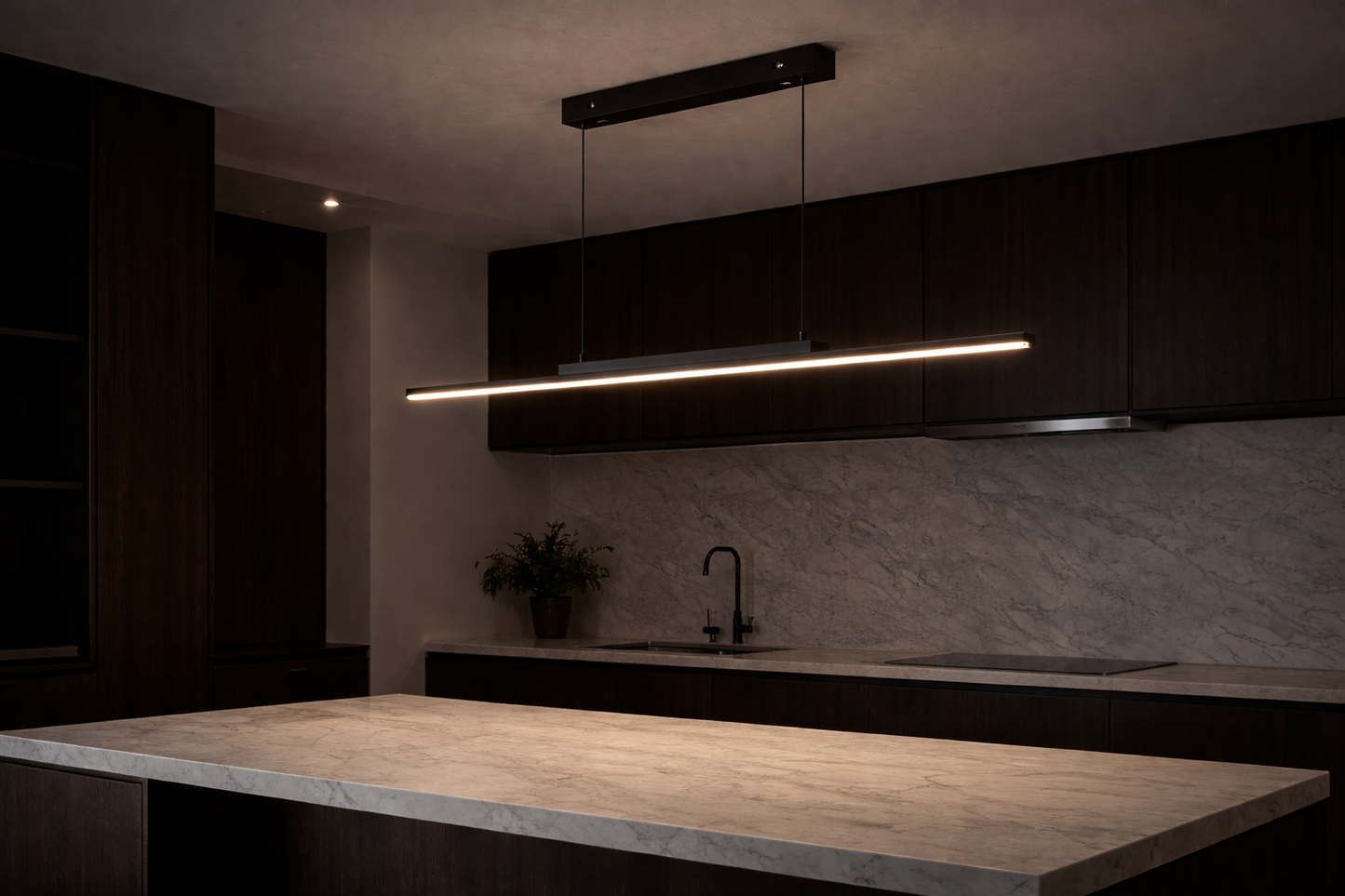 Pendant Strip Lights Modern Simple Dining Room Lights For Kitchen Long Chandelier Living Room Pendant Lamp Home Decoration Lighting