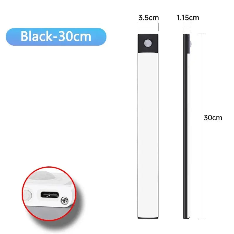 LED Cabinet Light USB-C Rechargeable Motion Sensor Led Lamp for Kitchen Wardrobe Cabinet Lighting