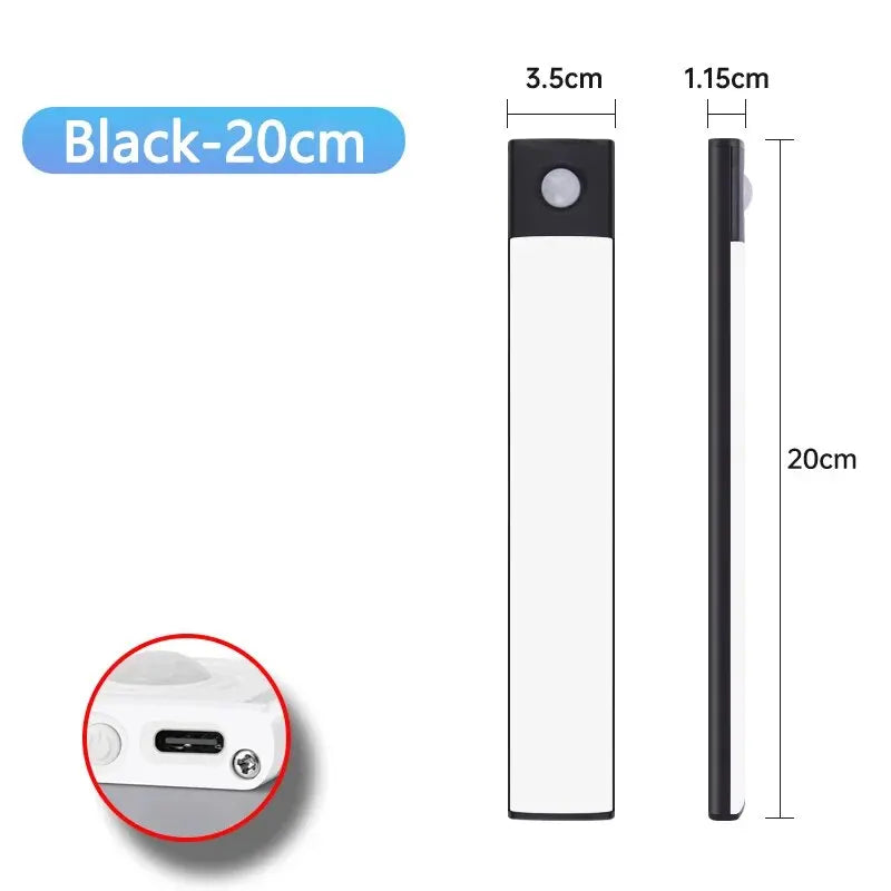 LED Cabinet Light USB-C Rechargeable Motion Sensor Led Lamp for Kitchen Wardrobe Cabinet Lighting