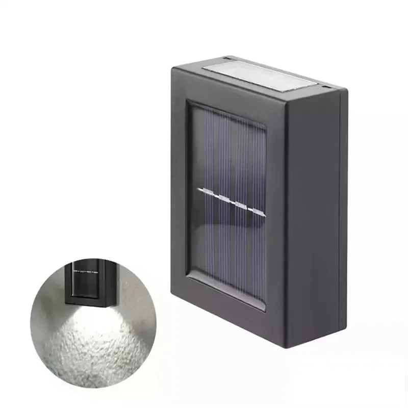 Outdoor Solar Up Down Wall Light Waterproof LED Solar Powered Exterior Wall Lamp for Garden Patio Porch Fence