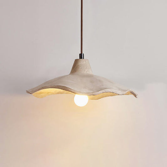 Japanese Vintage Flower Shape Lampshade Cement 1/2/3-Light Island Light Chandelier