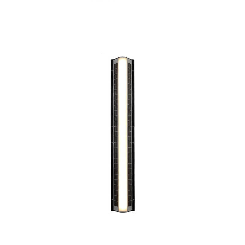 Modern Solar Waterproof Acrylic Long Strip LED Outdoor Wall Sconce Lamp