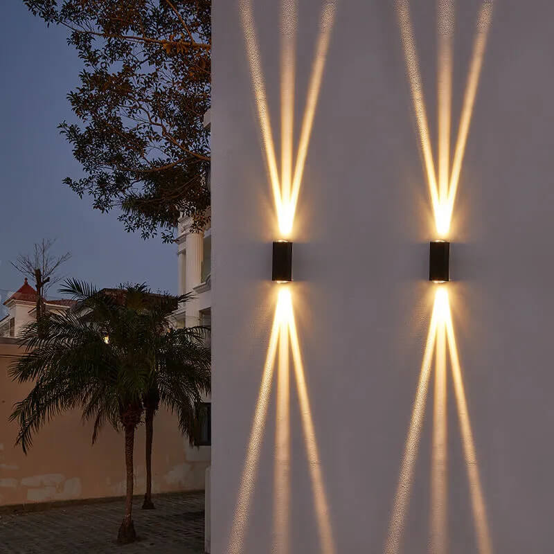 Modern Rectangular LED Outdoor Wall Sconce Lamp