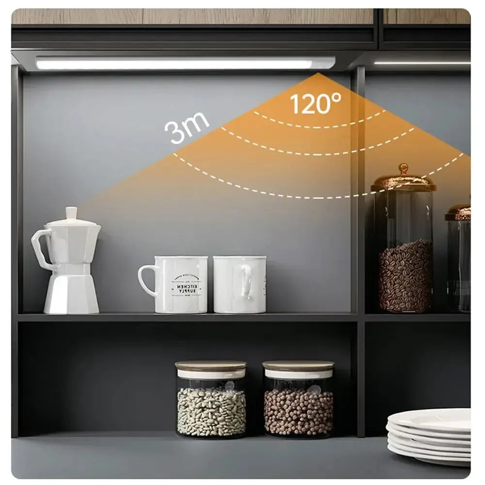 LED Cabinet Light USB-C Rechargeable Motion Sensor Led Lamp for Kitchen Wardrobe Cabinet Lighting