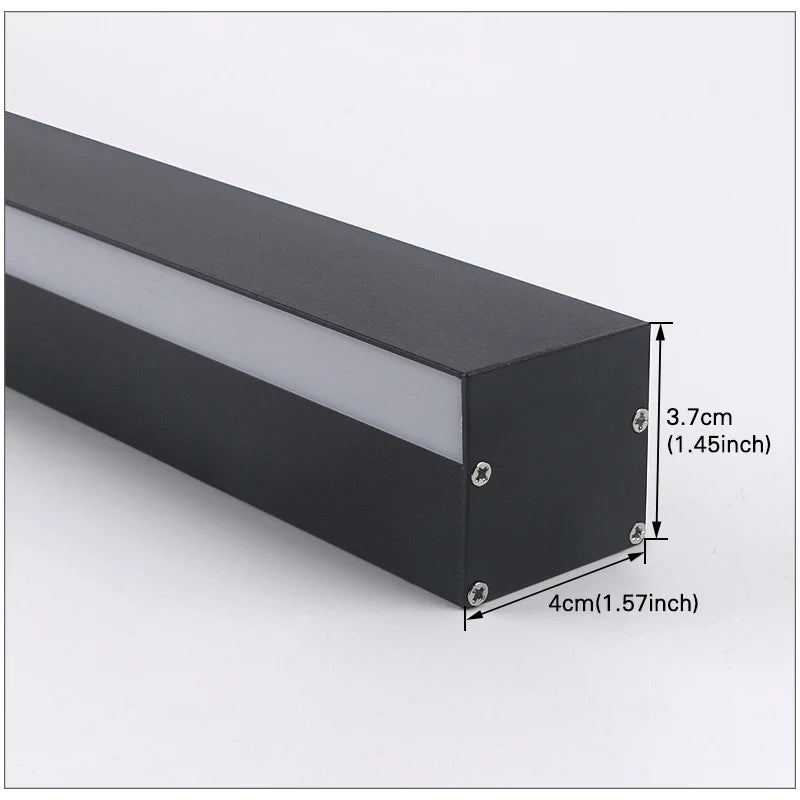Nordic LED Outdoor Wall Light IP65 Waterproof Modern Long Strip Exterior Wall Lamp Garden Porch Patio Lighting  AC 85–265V Minimalist Linear Wall Fixture