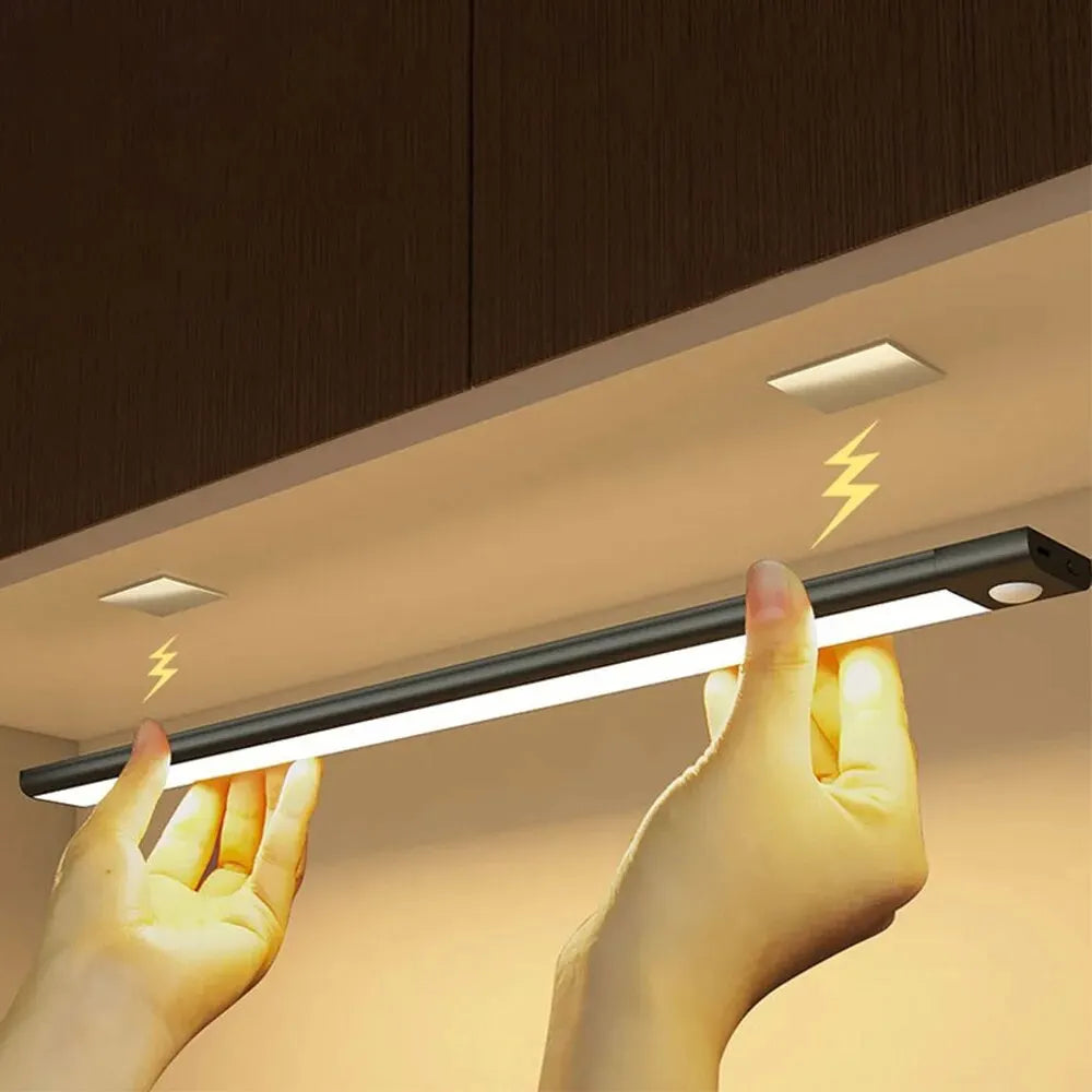 LED Cabinet Light USB-C Rechargeable Motion Sensor Led Lamp for Kitchen Wardrobe Cabinet Lighting