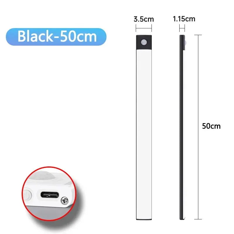 LED Cabinet Light USB-C Rechargeable Motion Sensor Led Lamp for Kitchen Wardrobe Cabinet Lighting